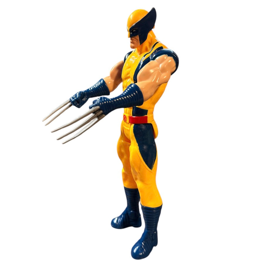 Marvel Titan Hero Series X-Men Wolverine Action Figure, Long Claws in Good Preowned Condition