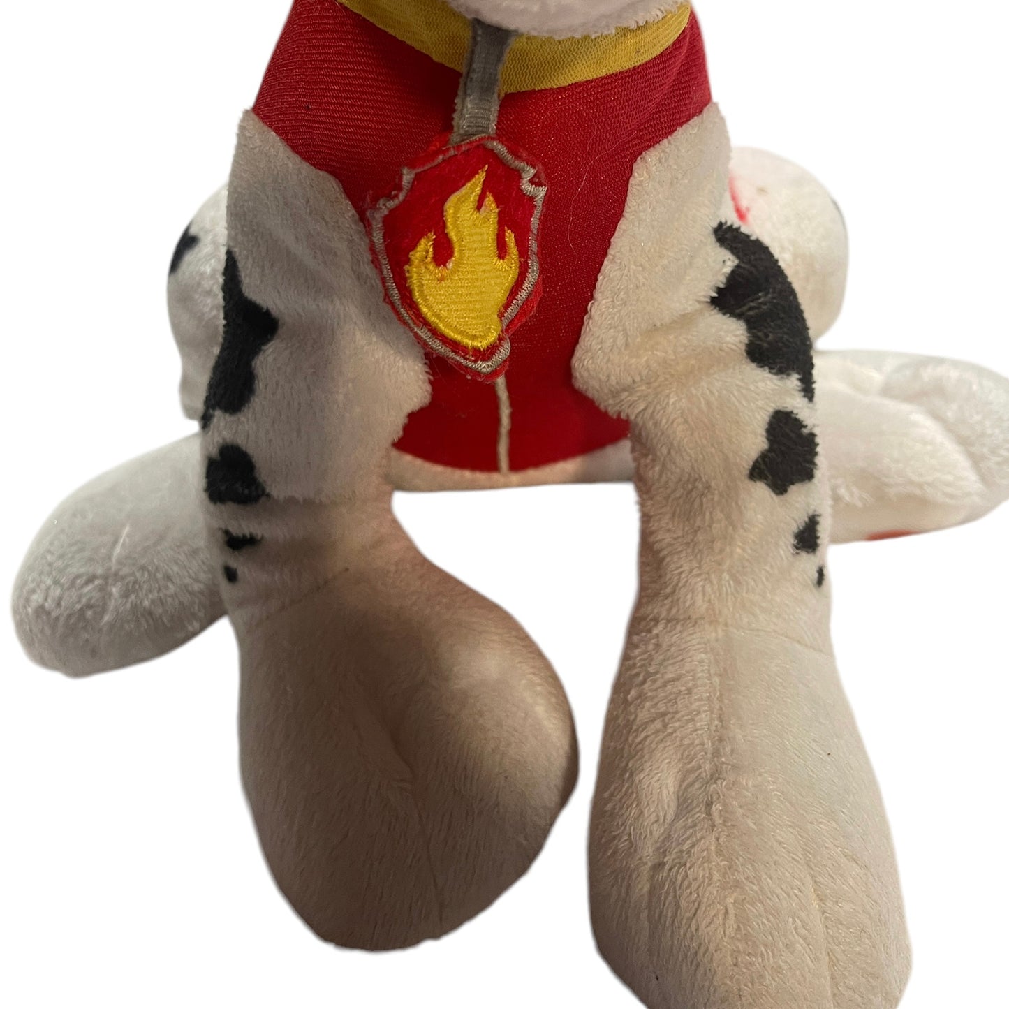 PAW PATROL 14" Marshall Fire Fighting Dalmatian Plush Stuffed Toy in GUC Missing Hat