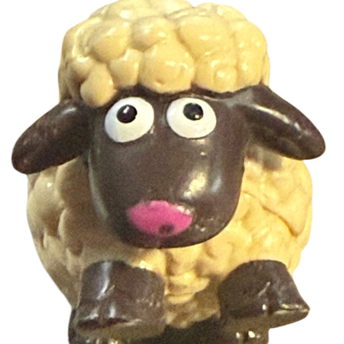 Shaun the Sheep, Wallace & Gromit Vinyl Toy  Action Figure Cream and Brown 1.5" Tall in GUC