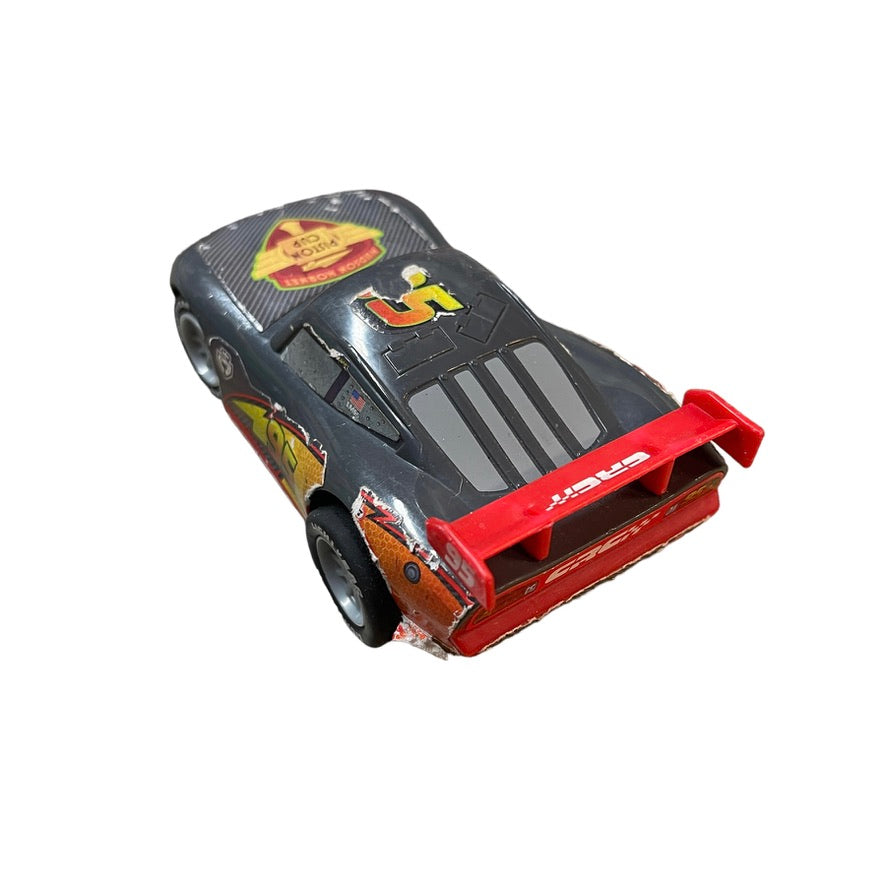 Disney Pixar Lightening McQueen Charcoal Pullback Racer in GUC