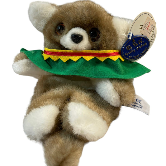 Chihuahua Hand Puppet with Sombrero & Serape by Fran Peppard D.S. -Nicholass Ltd. Preowned with Tags