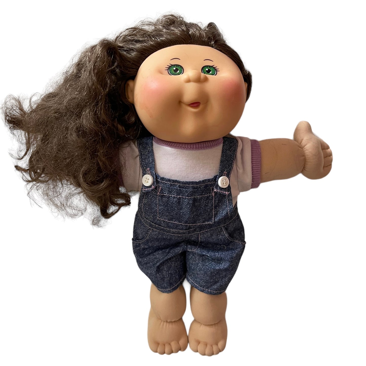 Beautiful Green Eyed Cabbage Patch Doll with Long Silky Hair & Classic Fragrance