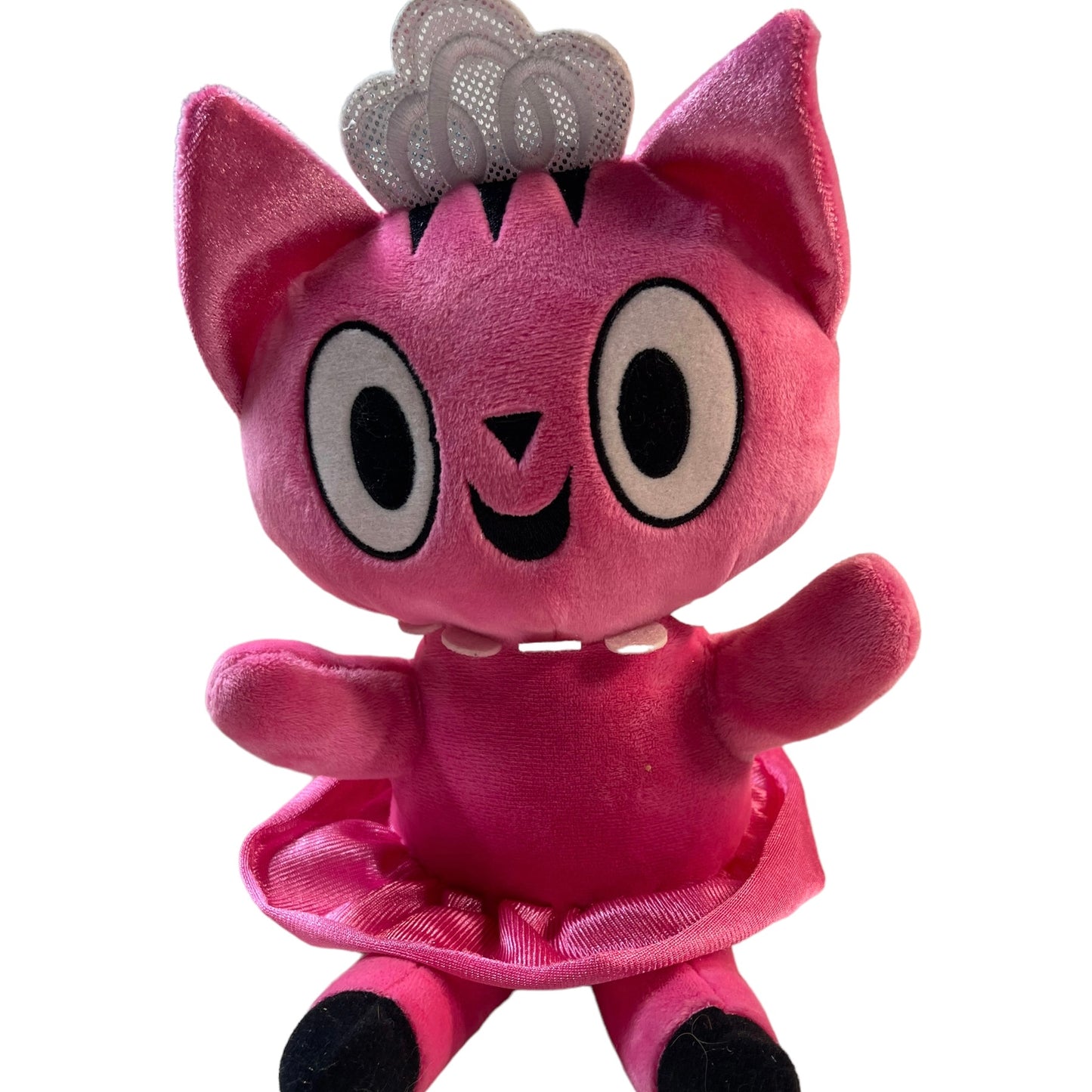 Kohl's Care, 'Ballet Cat' Pink Plush Stuffed Kitten with Tiara and Tutu EUC