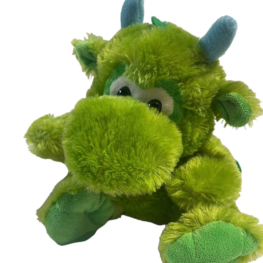 KELLYTOY Green Dragon Plush Hand Puppet or Golf Club Head Cover in Good Preowned Condition