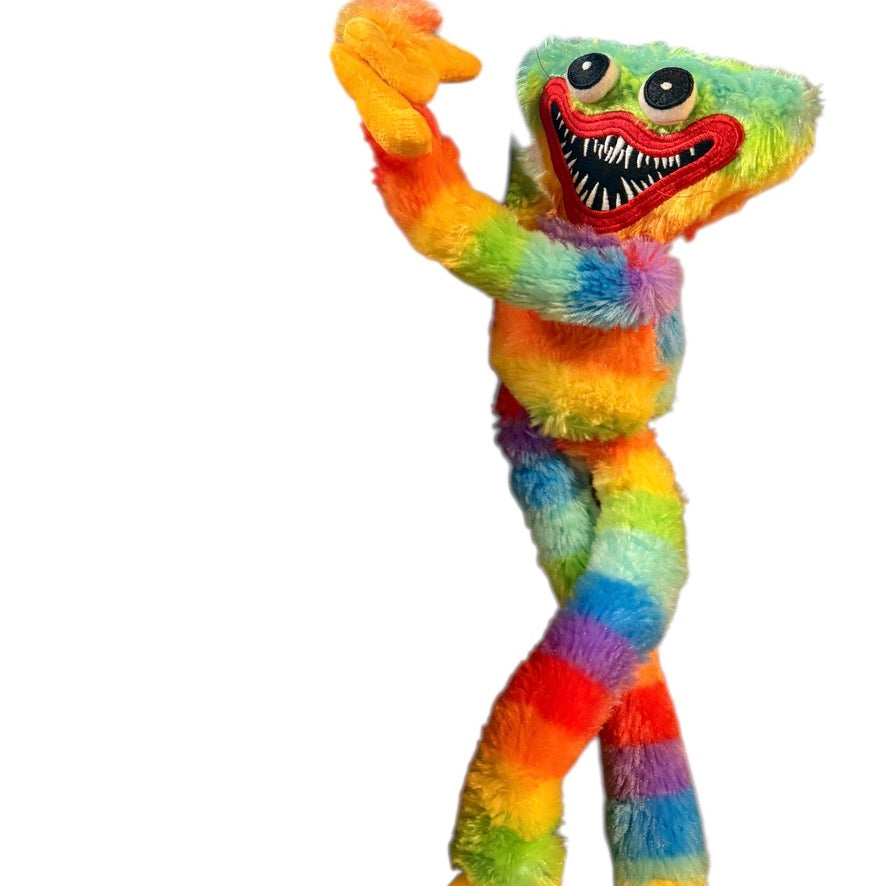 Monster Plush, Huge Eyes, Embroidered Teeth & Sticky Hands for Hanging! So Cute!