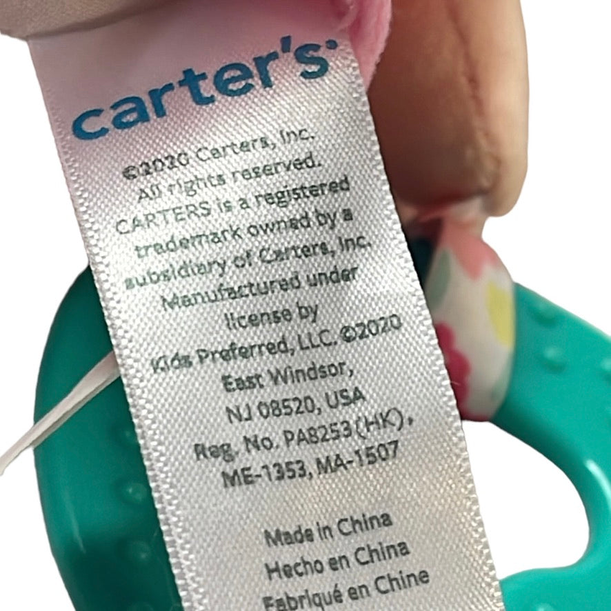 Carter's My First Doll 8" Velvety Soft Doll with Teether and Hanging Ring