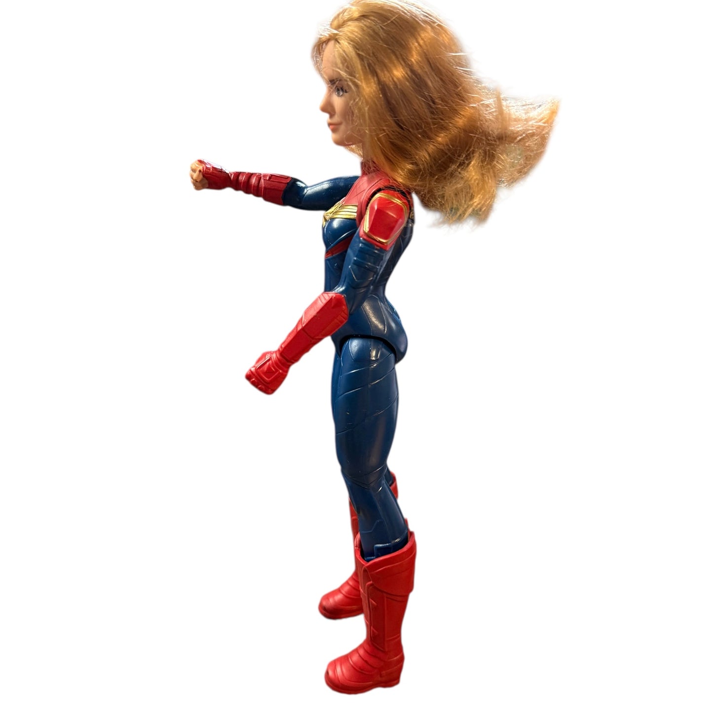 Captain America & Captain Marvel from Marvel Avengers Titan Hero Series 12" Action Figures GUC