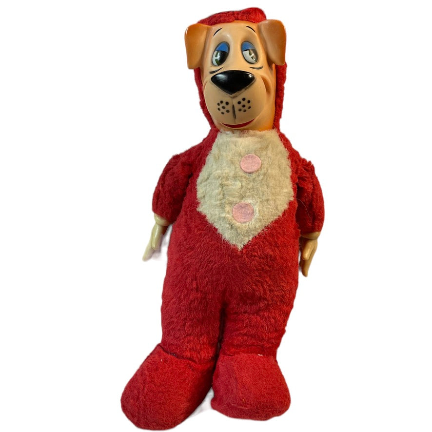 Vintage 16" Rubber Faced Knickerbocker Hanna-Barbera Huckleberry Hound /Yogi Bear Stuffed Animal Toys