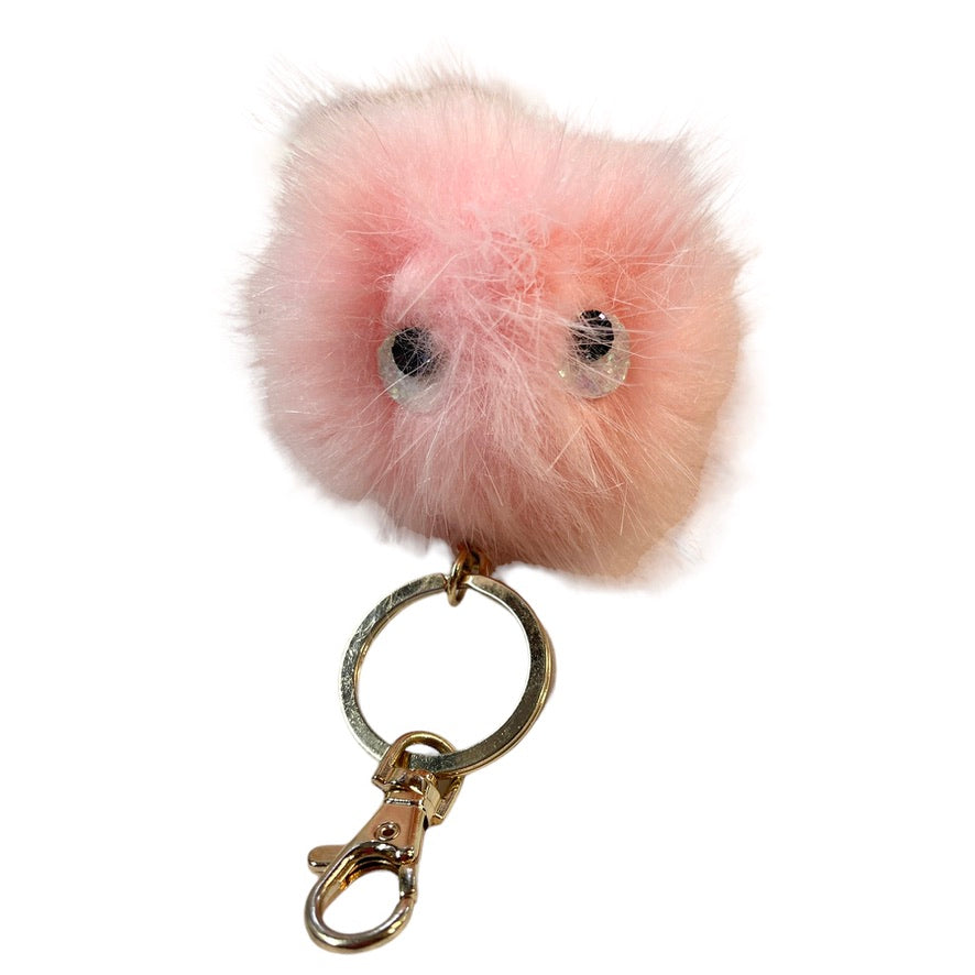 Fluffy Lucky Pink KeyChain  in Excellent Preowned Condition