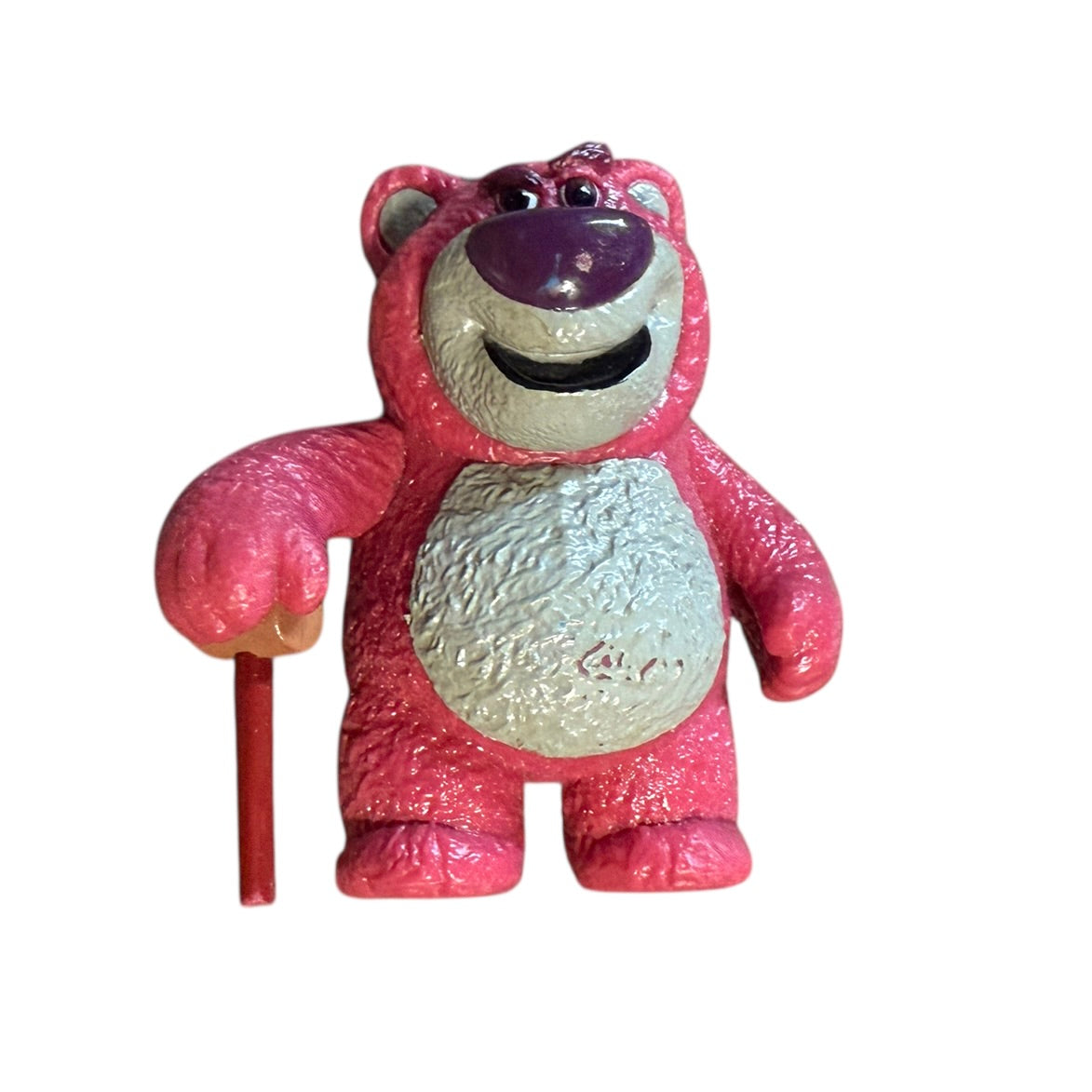 Toy Story 3 Lots-O-Huggin' Bear, Pink & Grey, Complete with Cane and a Big Smile in GUC