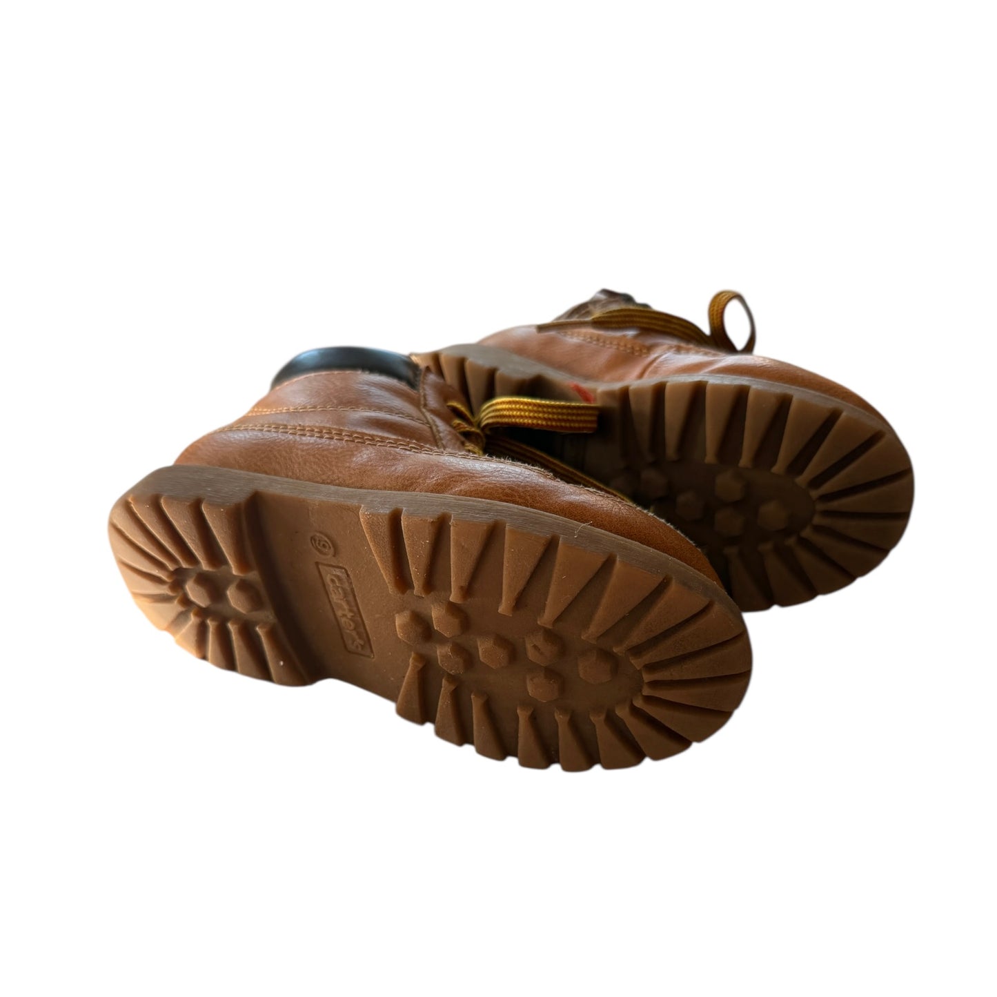 Carter's Brown Hiking Boots with Laces & Side Zippers, Size 9 , in Good Preowned Condition