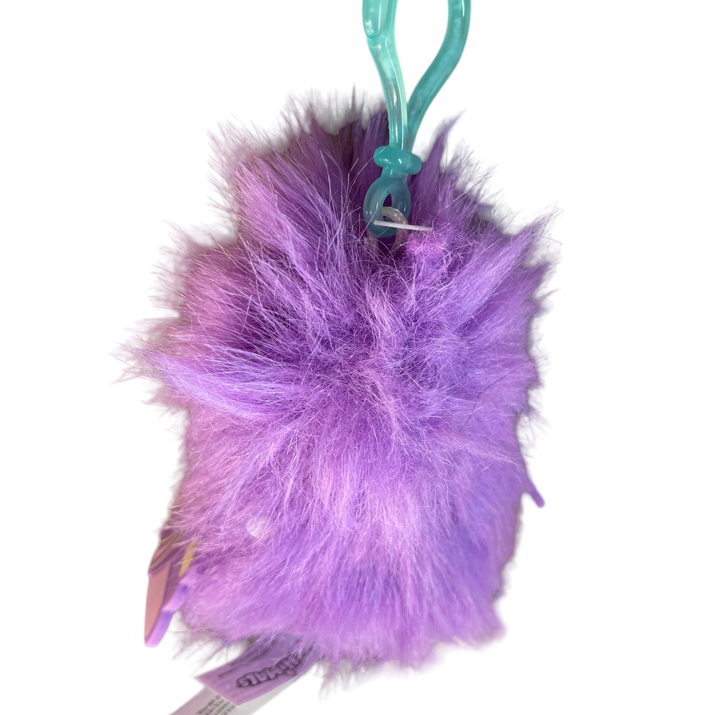 Hatchimal Mini Purple Bird 4"Plush Keychain Bag