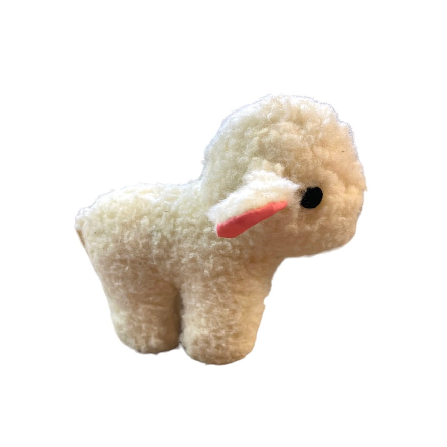 Marian Cottage Crafts Delightful Vintage Wooly Lamb, Made in Wales EVC