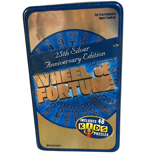 25th Silver Anniversary Edition 'Wheel of Fortune'  with 96 Puzzles - 48 Designed for Kids
