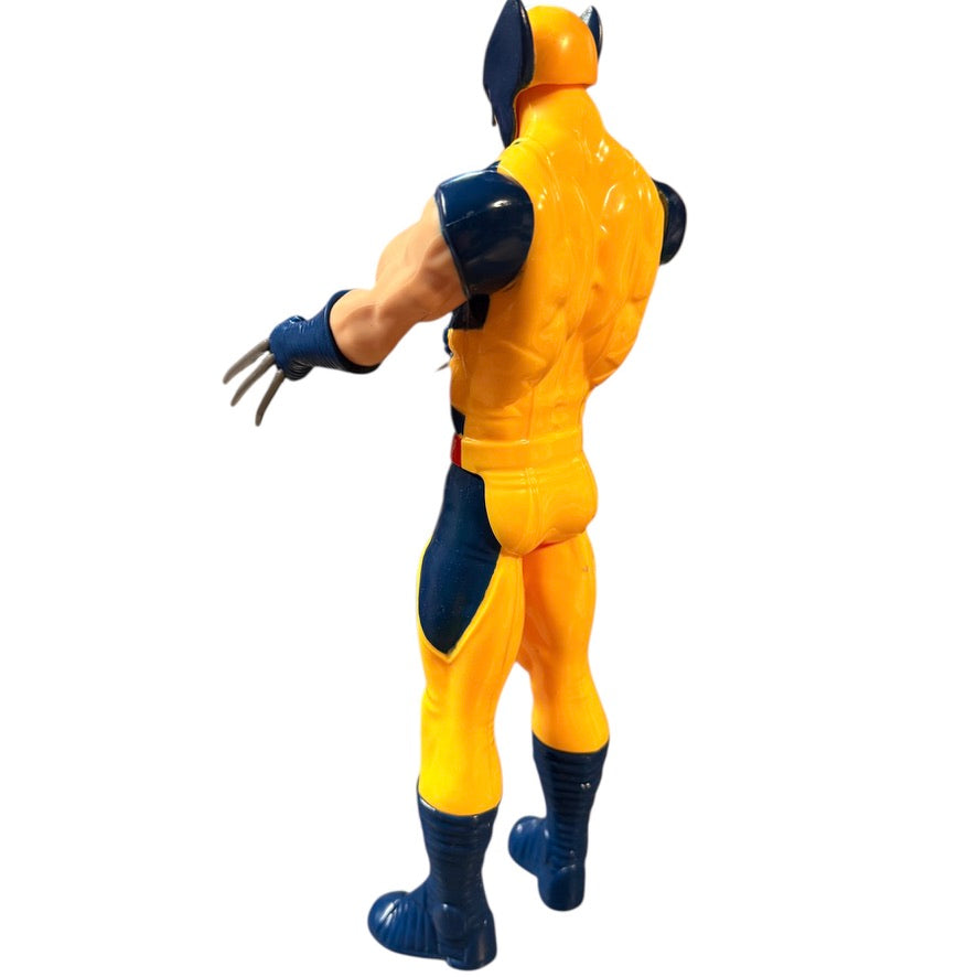 Marvel Titan Hero Series X-Men Wolverine Action Figure, Long Claws in Good Preowned Condition