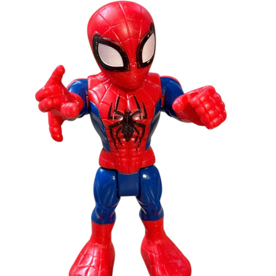 Playskool Heroes Marvel Super Hero Adventures Spiderman Action Figure, 5" Posable in GUC