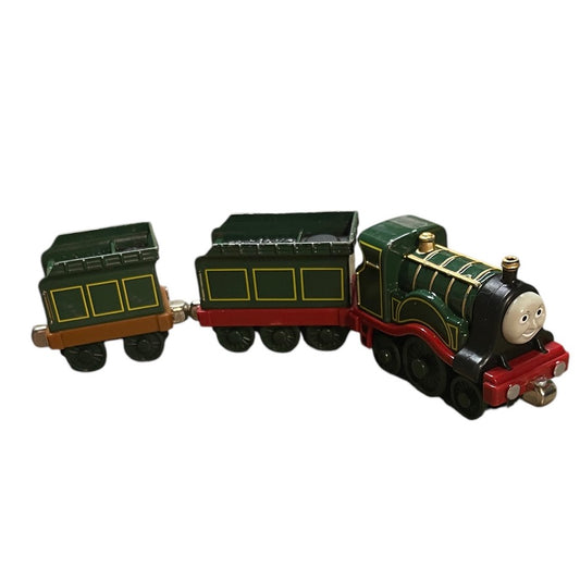 Thomas & Friends Emily Diecast Metal Train Take n Play Along 2004 with Double Tenders!