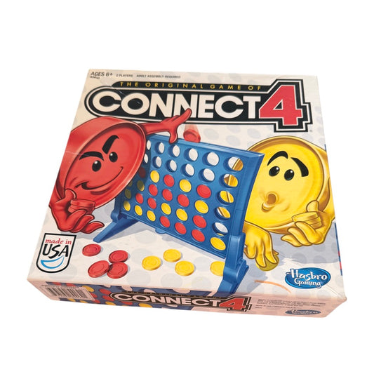 Hasbro Games, Connect 4 Original Game of Strategy for AGES 6+ in Good Preowned Condition