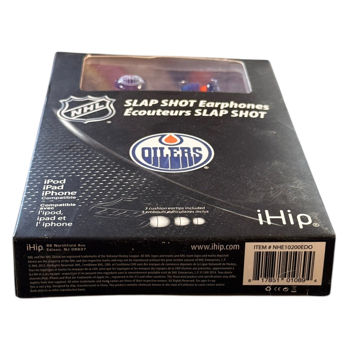 Edmonton Oilers Slap Shot Earphones for iPod, iPad, & iPhone