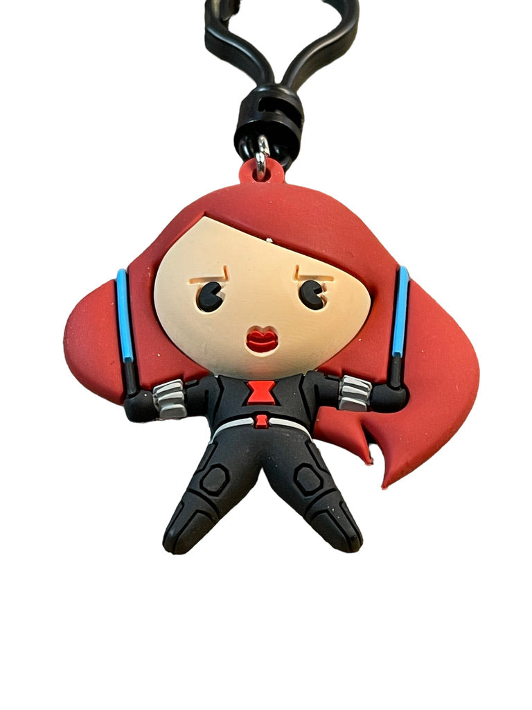 Marvel Collectors 3D Figural Bag Clip Keychain Paris Black Widow PVC