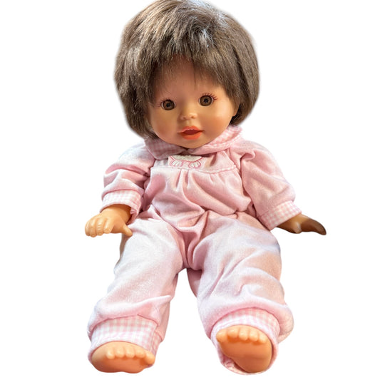 Little Mommy Sweet as Me Mattel Brown Eyed Brunette Baby Doll in Great Preowned Condition