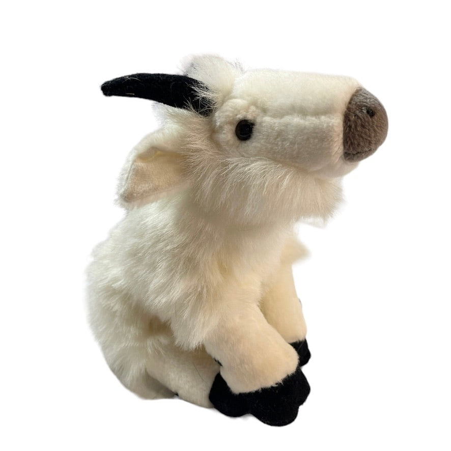 Charming Realistic Mountain Goat/Sheep Plush Stuffed Animal Toy in EUC