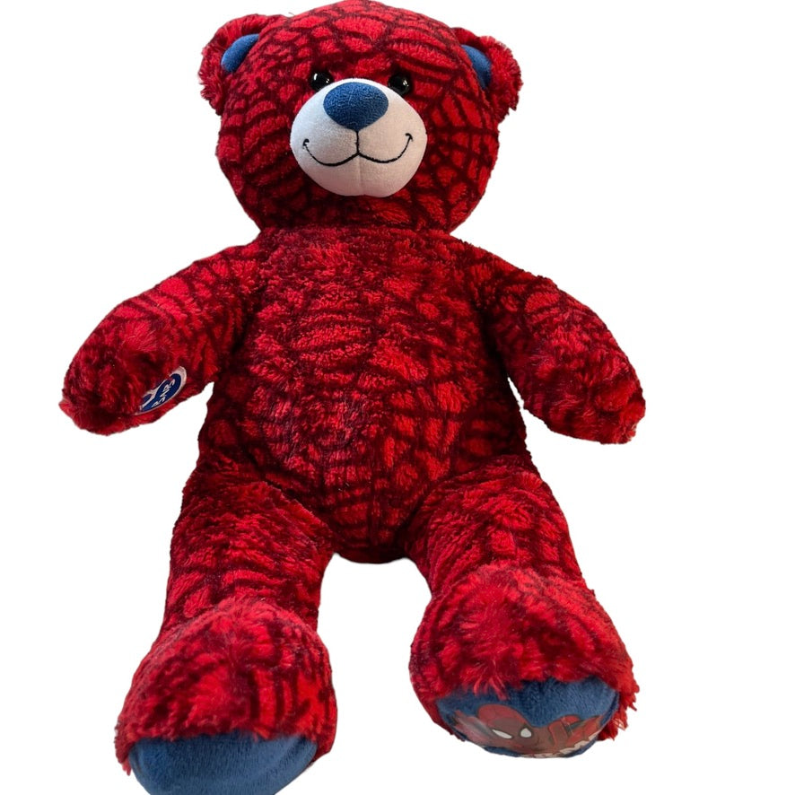 Spiderman Build-A- Bear 17" All Over Web Pattern with Crest on Foot. NT