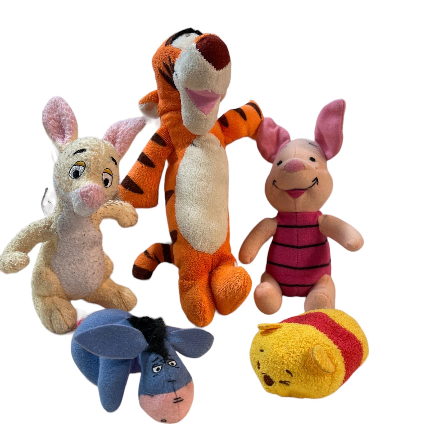 Winnie the Pooh Stuffed Animal Toy Lot of 5 Preowned Friends