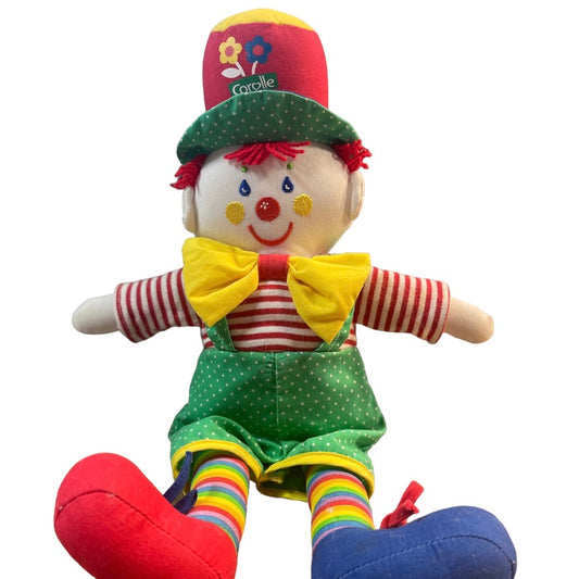 Corolle Vintage Doudou Activity Clown Rattle in Very Good Preowned Condition