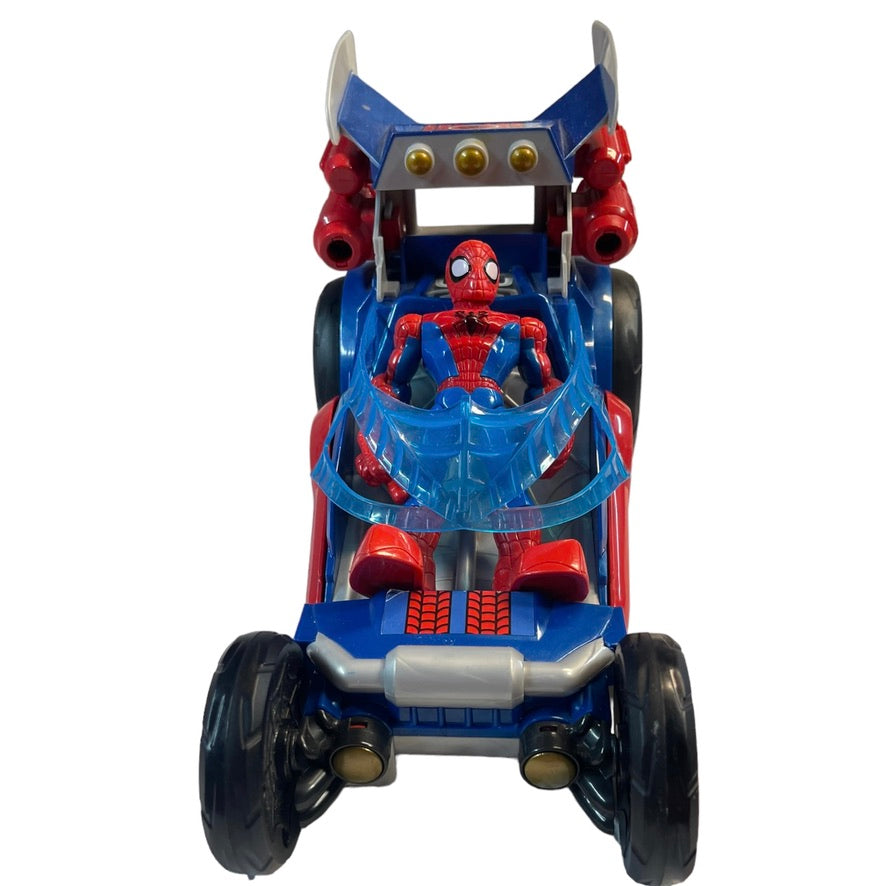 Marvel 2012 Hasbro Spiderman Car & Hovercraft, Wheels Change Position  w/Action Figure