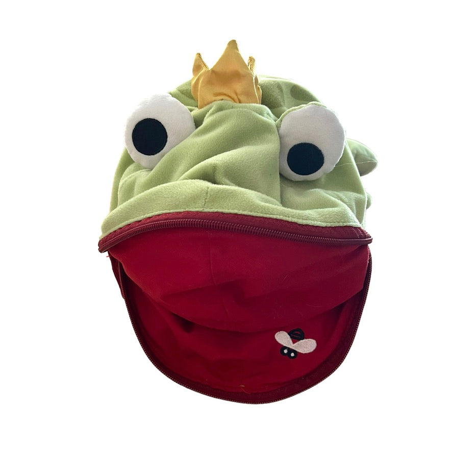 Ikea Frog Prince Large Zippered Pyjama Bag, Complete with a Crown and a Yummy Fly!