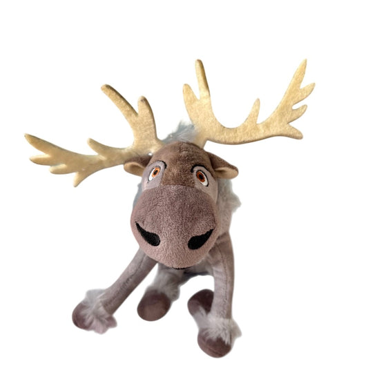 Disney Frozen, 'SVEN', 7" Plush Reindeer, Stitched Features, Furry Accents & Felt Antlers in EUC