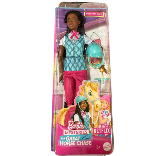 Barbie Brooklyn Doll from the Great Horse Chase Netflix Mysteries, Preowned in Unopened Box