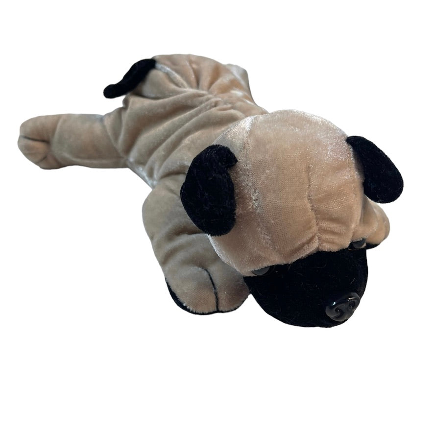 Ganz Realistic 8" Pug Plush in Tan & Black GUC