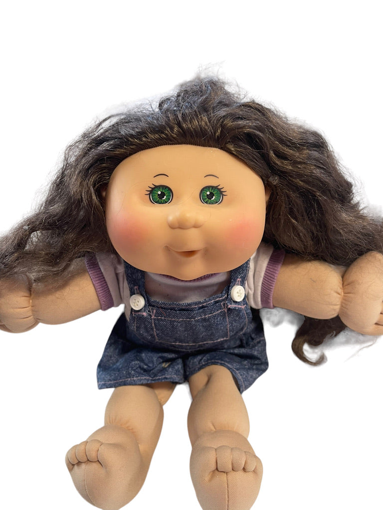 Beautiful Green Eyed Cabbage Patch Doll with Long Silky Hair & Classic Fragrance