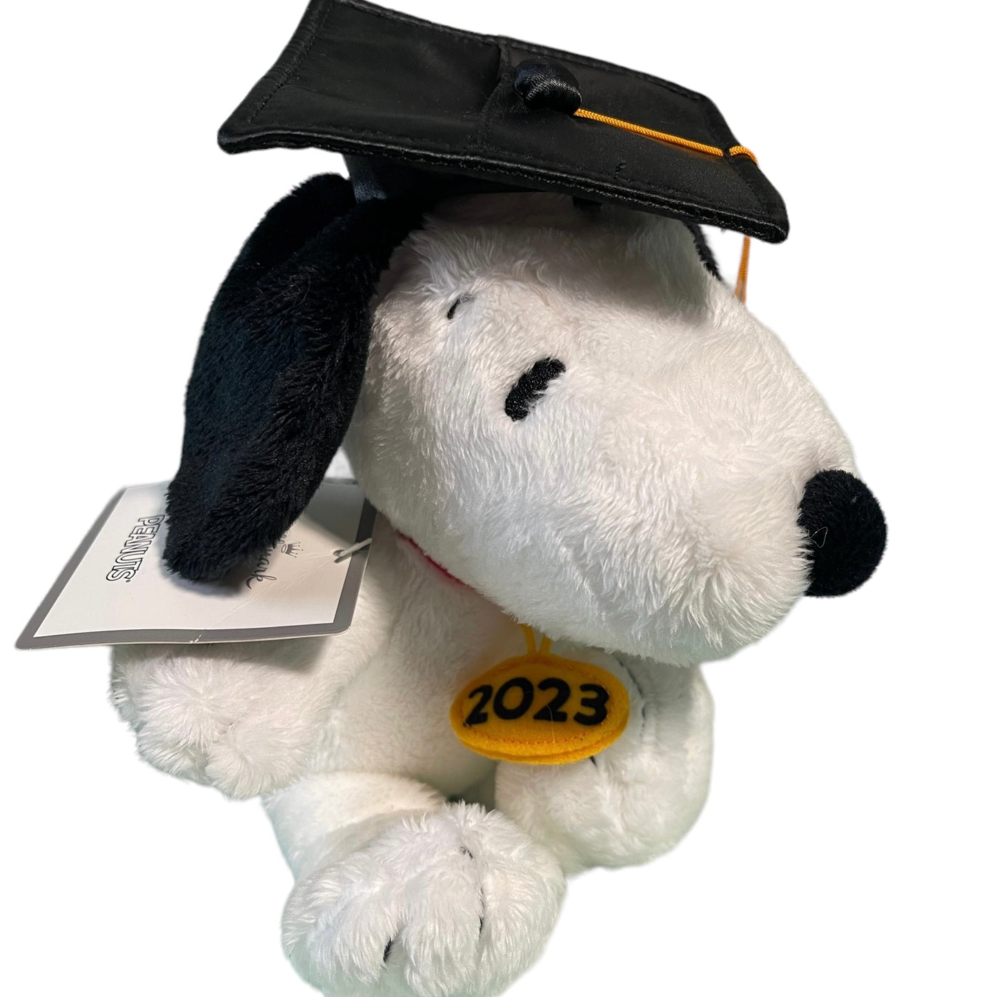 Peanut's Snoopy Graduate Gift Card Holder Plush 2023 by Hallmark, Complete with Mortar Board & Gold Tassle