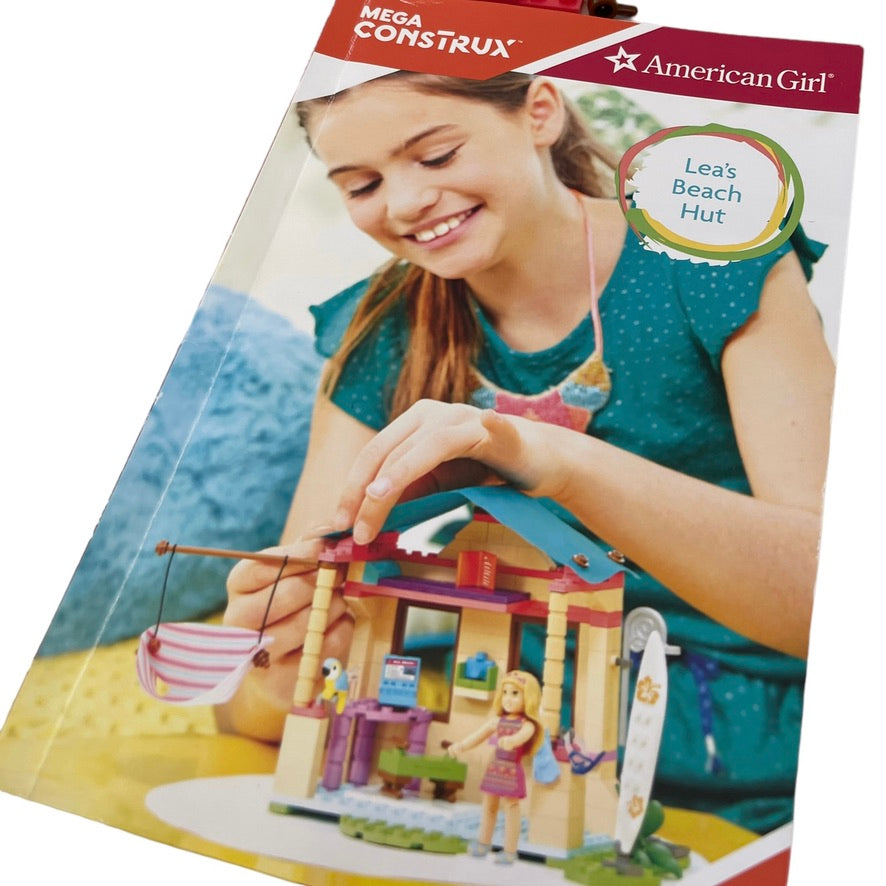 American Girl Mega Construx Lea's Beach Hut DXW91 Building Toy with Instructions, Figure & Accessories