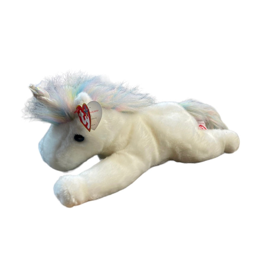 Mystic Unicorn 12" Ty Beanie Buddies Stuffed Animal Plush,  Preowned with Tags