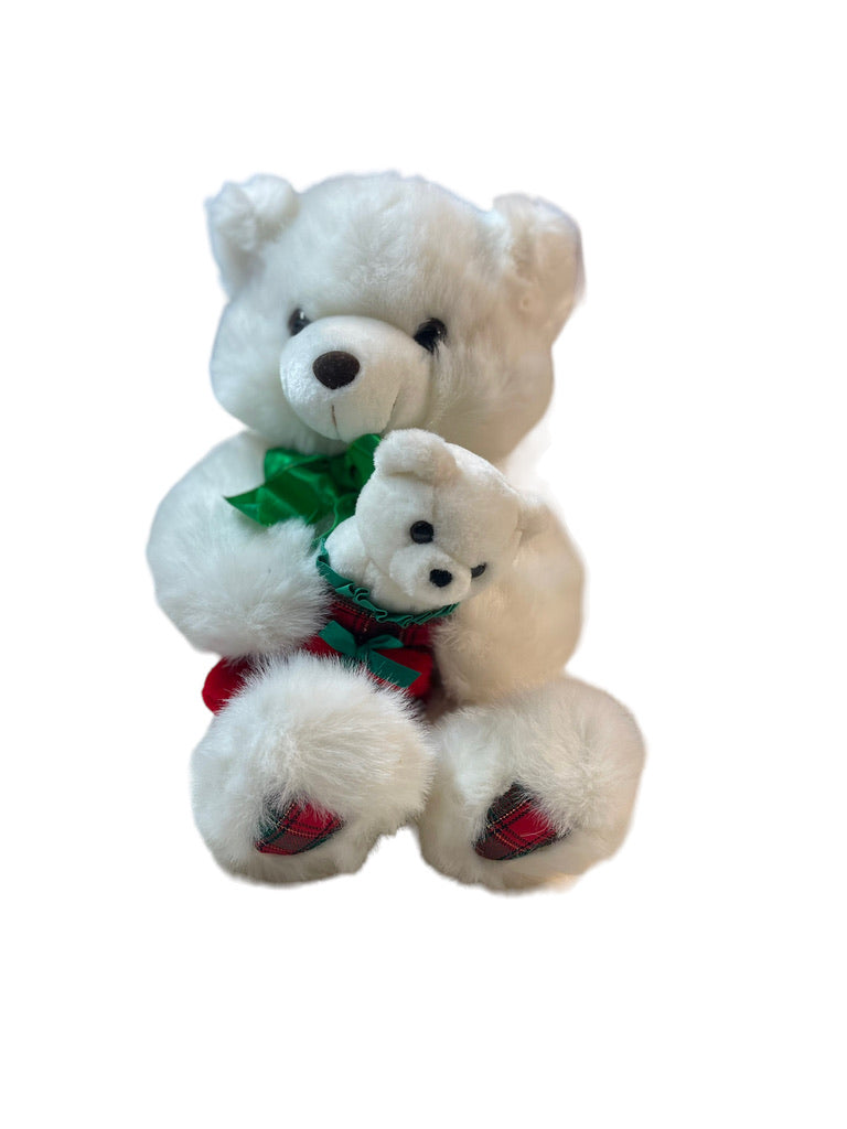 Lemonwood Asia Ltd. Mama & Baby Christmas Bear Duo in Excellent Preowned Condition