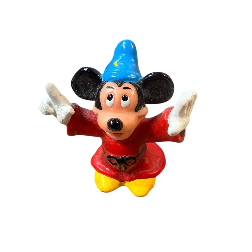 Mickey Mouse 'The Sorcerer's  Apprentice' Action Figure  From the 1940's Movie, 'Fantasia' EUC