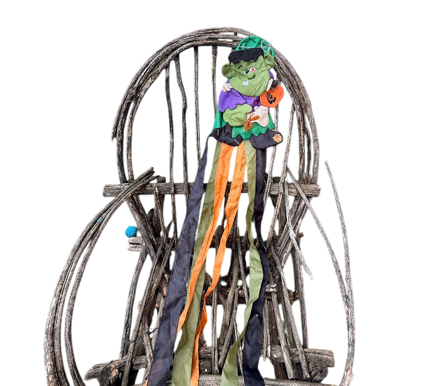 Frankenstein Nylon Decorative Windsock Whimsical Halloween Decoration by Dandee, Preowned
