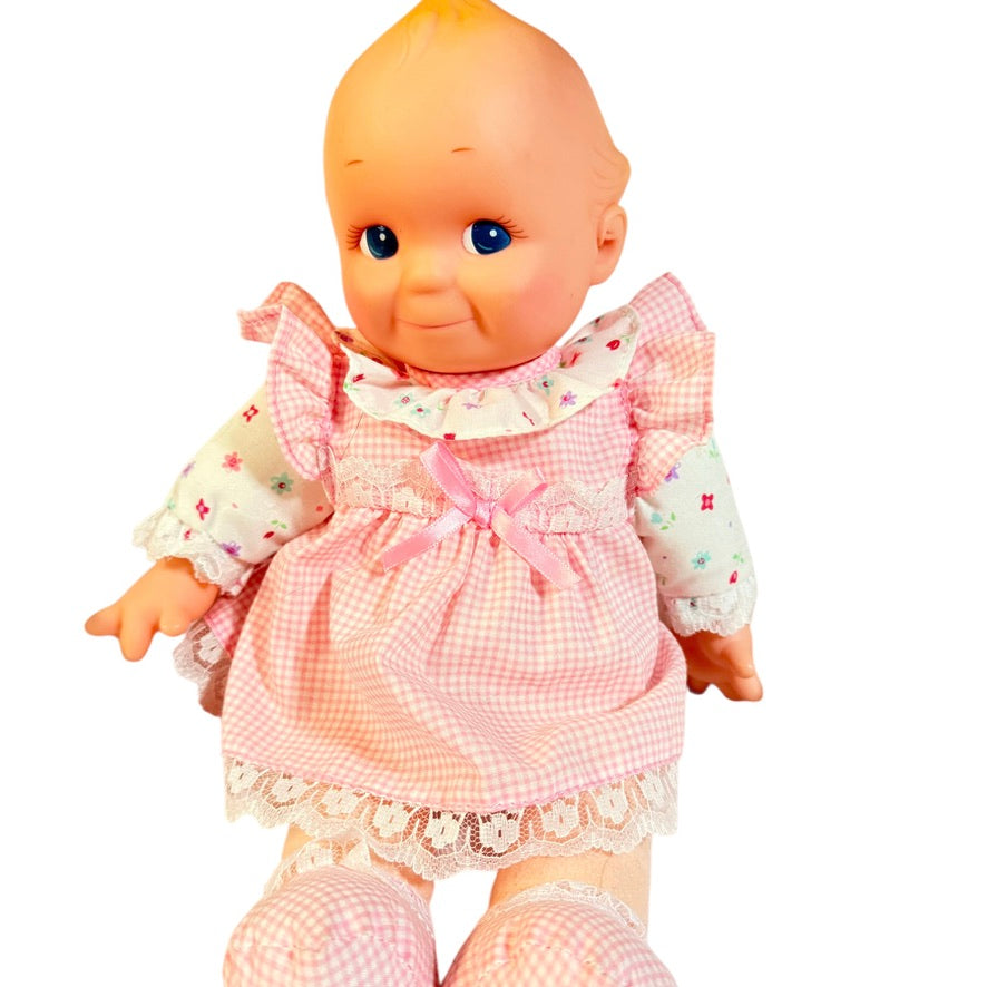 Goldberger Vintage !999 KEWPIE Doll, Moulded Curls, Painted Eyes, Original Clothes, Preowned