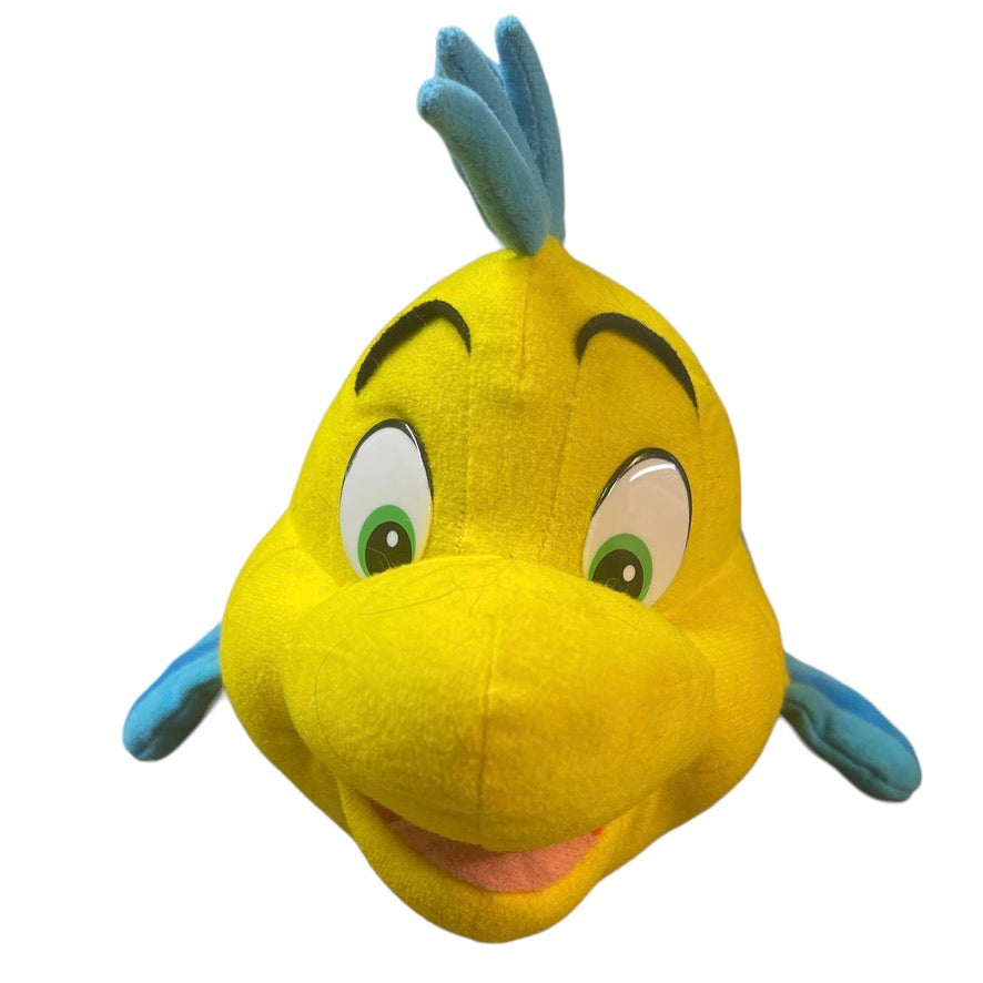 Flounder, From Disney's, The Little Mermaid 10" Bright Yellow & Blue Plush Plastic Eyes, GUC