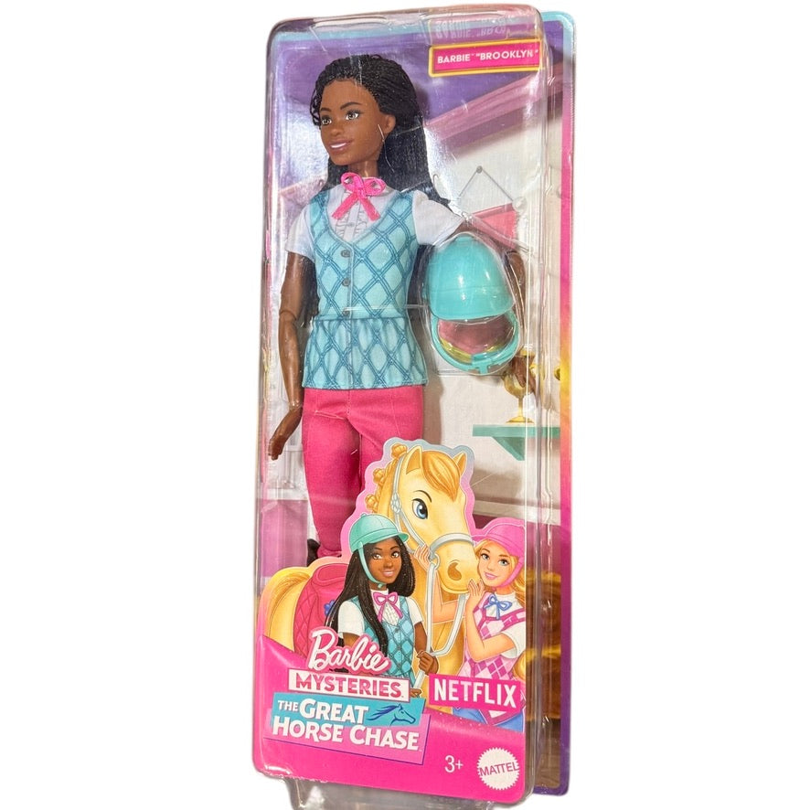 Barbie Brooklyn Doll from the Great Horse Chase Netflix Mysteries, Preowned in Unopened Box