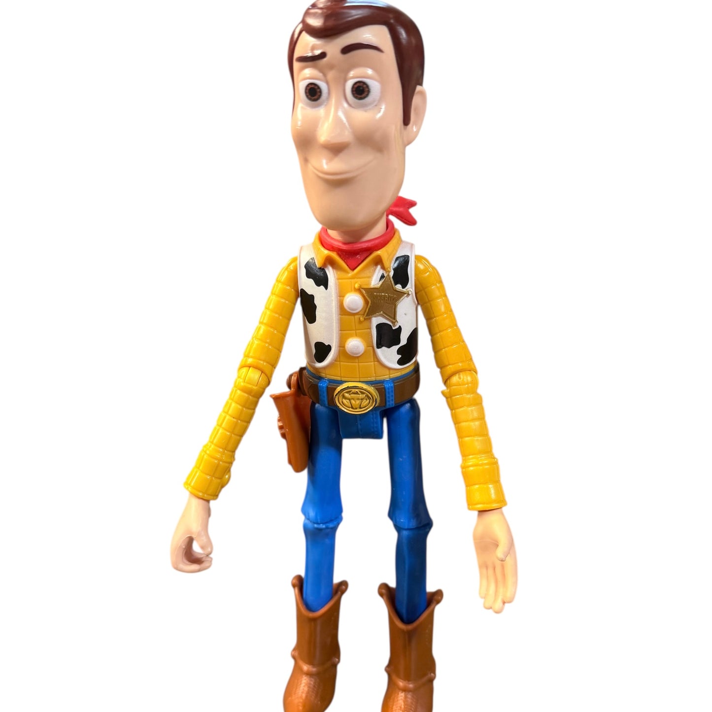 Disney Toy Story Sheriff Woody 9" Action Figure, with Bandana, Holster and Boots in GUC