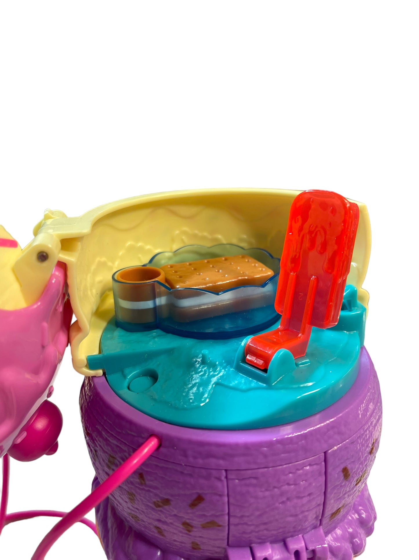 Polly Pocket Spin & Surprise Compact Ice Cream Cone Playground with Sprinkles & a Cherry on Top!