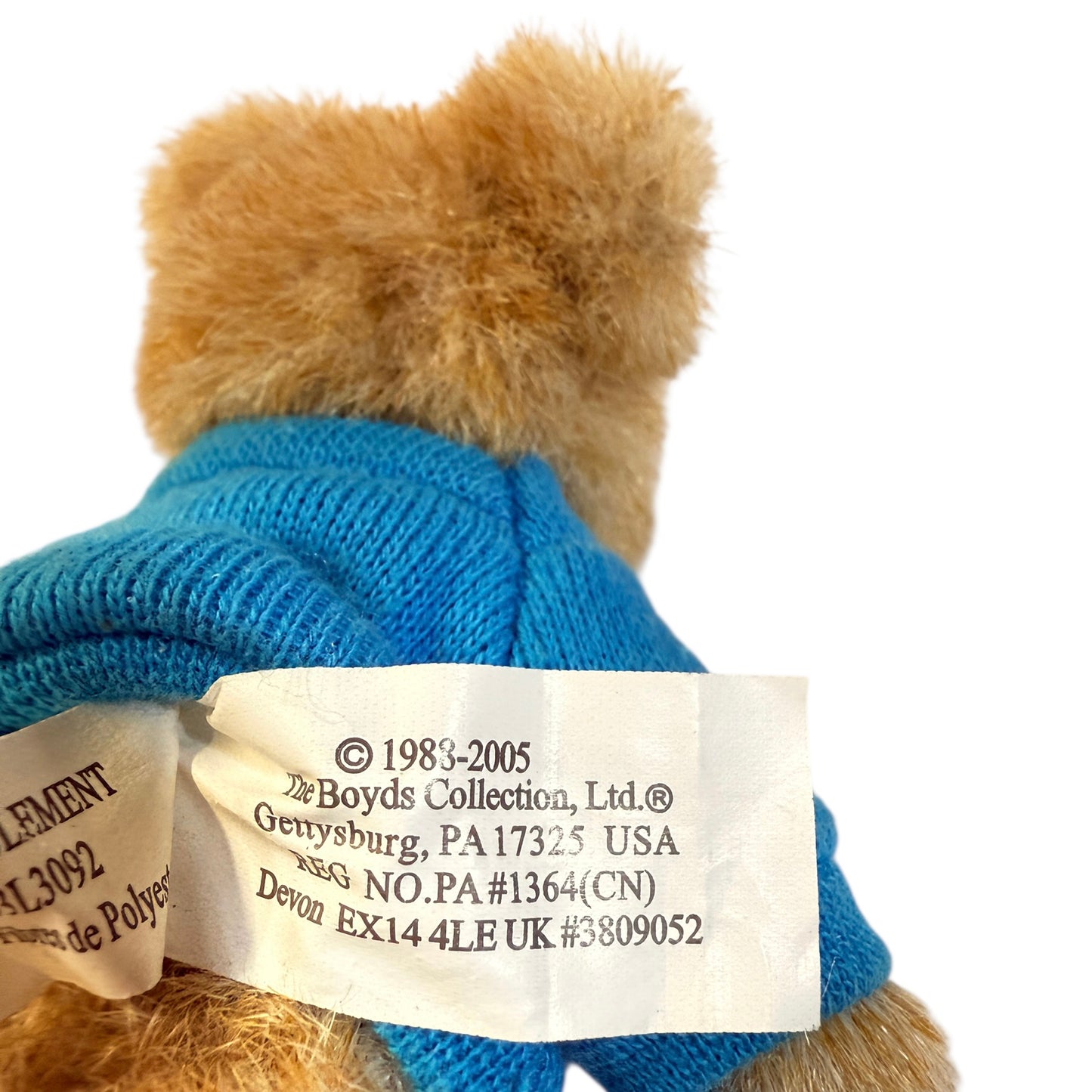 Boyd's Bears "Thanks, Thinking of Ya" Series 4 Articulated 4" Teddy Bear, with Tags in VGUC