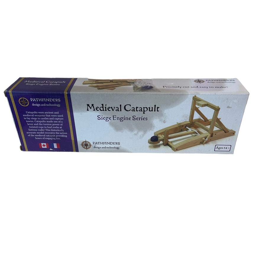 Pathfinder's Medieval Catapult Siege Engine Series Scale Model Kit Preowned, Sealed/Unused