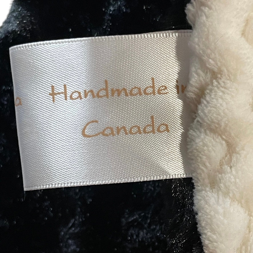 Russ Berrie Cream & Black 'Mooella' Plush  Cow, Fancy Jacket, Stitched Face & Lovey Tag