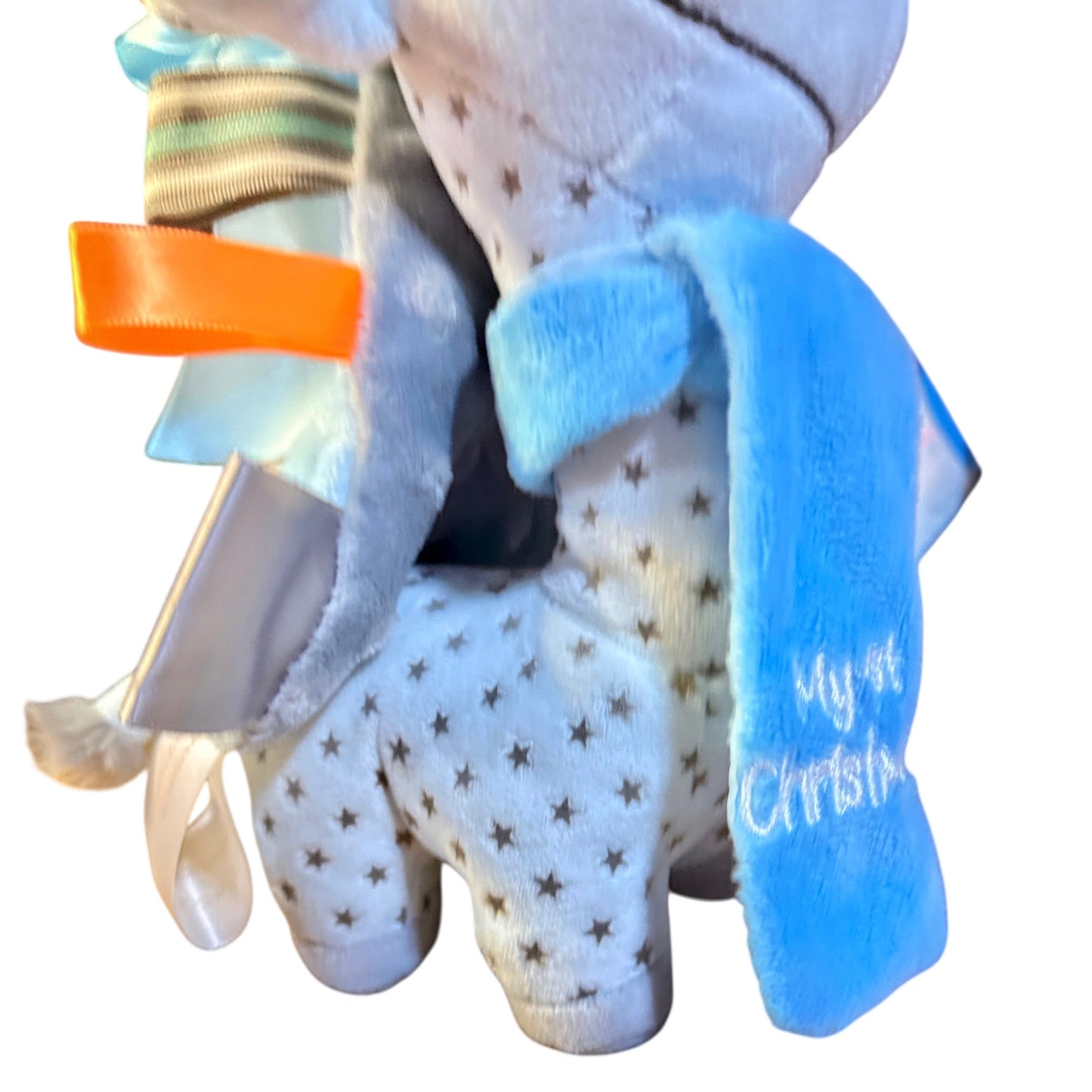Holiday Time, 'My First Christmas Pals Stuffed Plush Giraffe with Handmade Ribbon Lovey